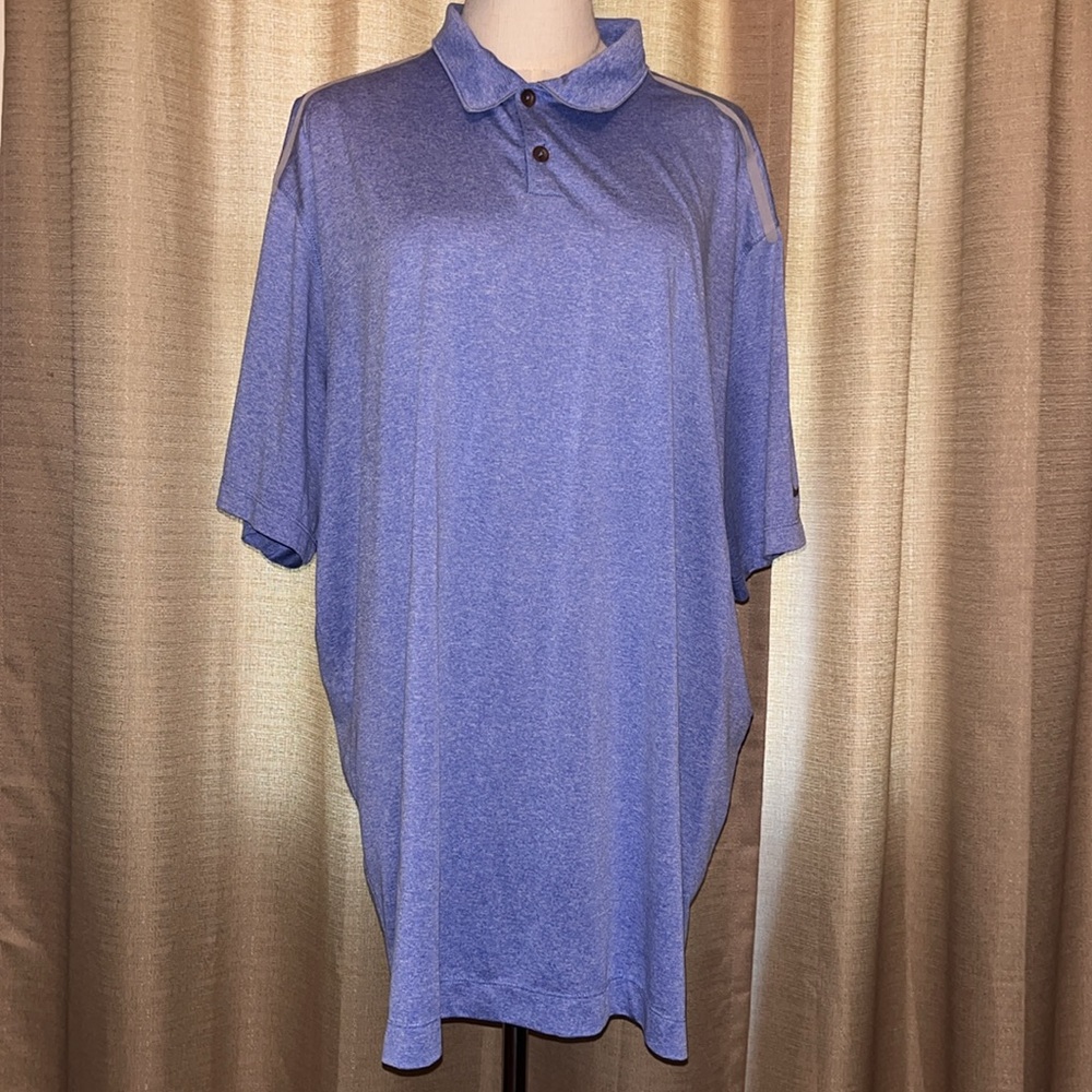 Nike Golf Tour Performance Dri Fit Periwinkle Blue Polo Shirt Mens XXL